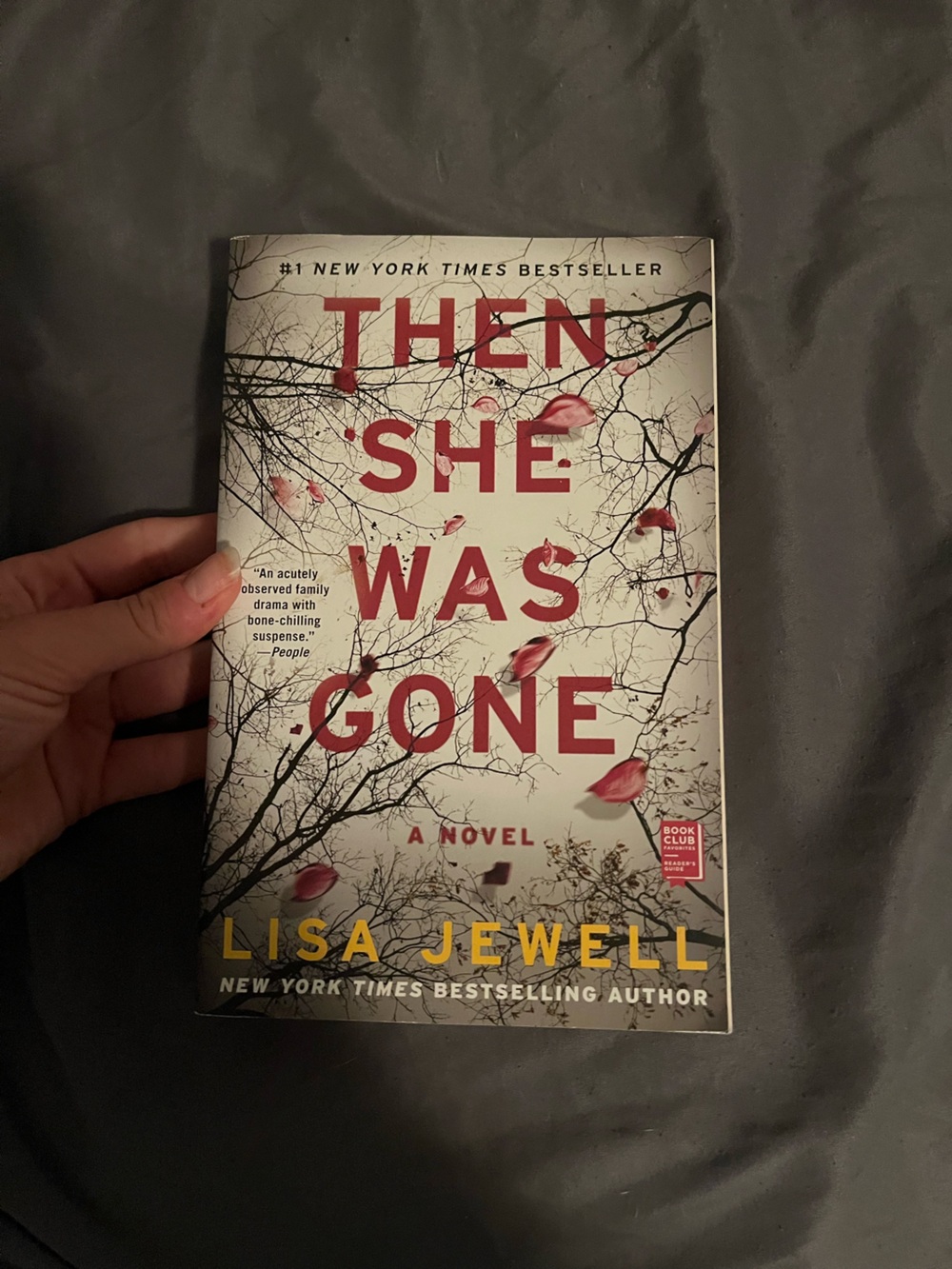 'Then She Was Gone' Paperback Novel - White and Red Cover